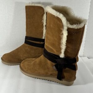 Koolaburra By Uggs women chestnut brown tall Rozalia boots US 9 Euro 40‎